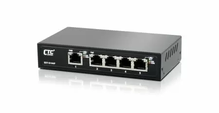 EXT-G104P PoE-удлинитель Gigabit Ethernet IEEE 802.3bt